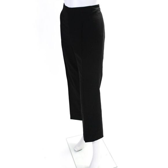Serge & Real Womens Mid Rise Tapered Pleated Ankle Pants Black Size 4 - Picture 2 of 5